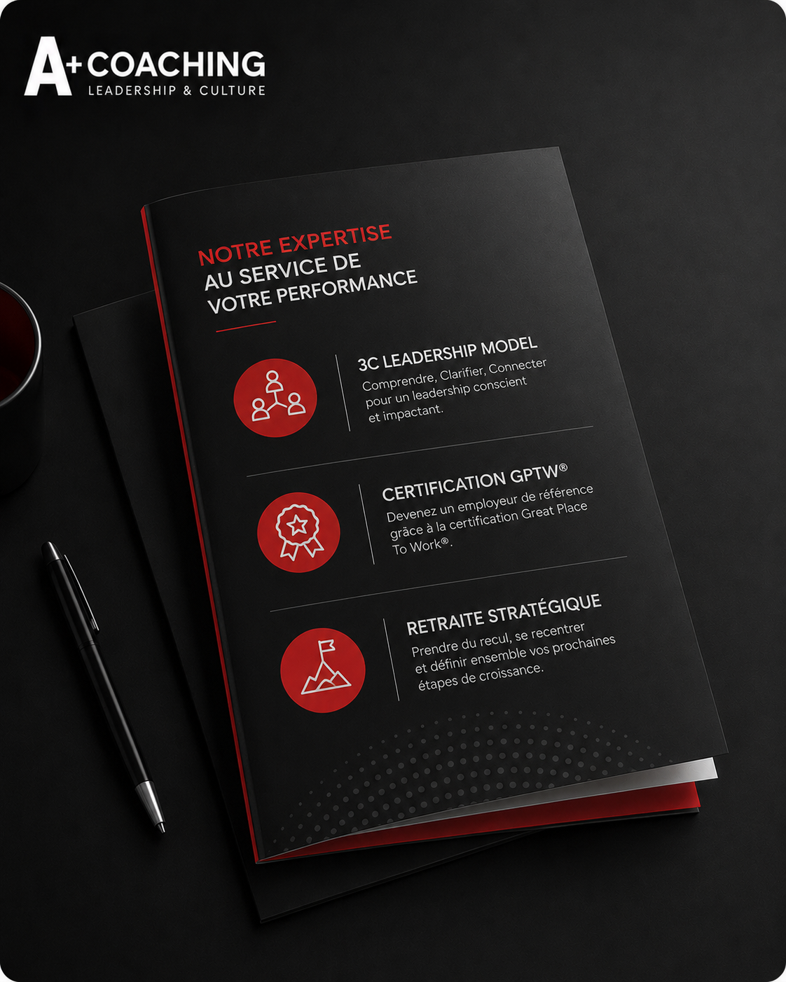 Brochure A+Coaching — Pour les DRH, RH, managers & équipes