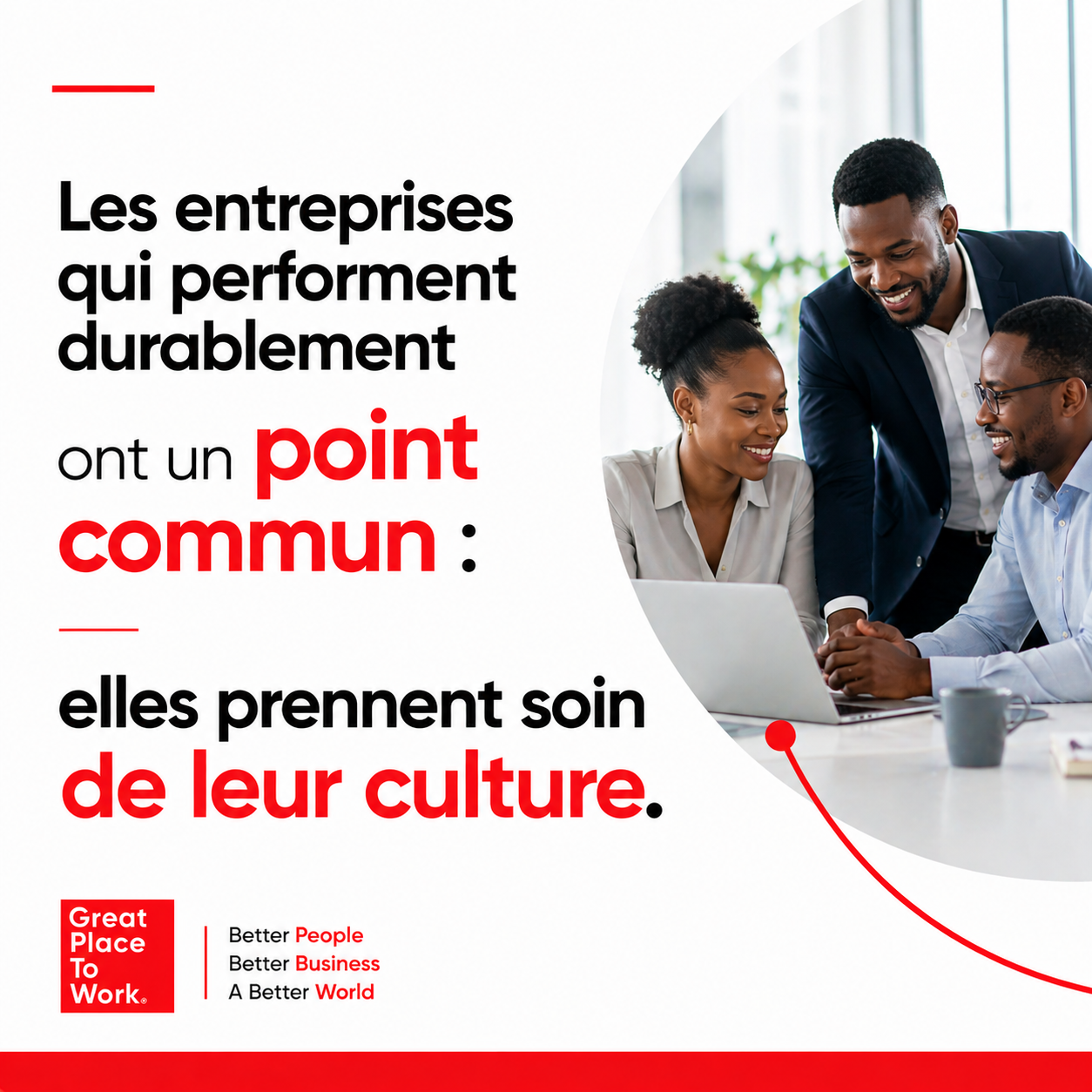 Les entreprises qui performent durablement ont un point commun : elles prennent soin de leur culture — Great Place To Work®